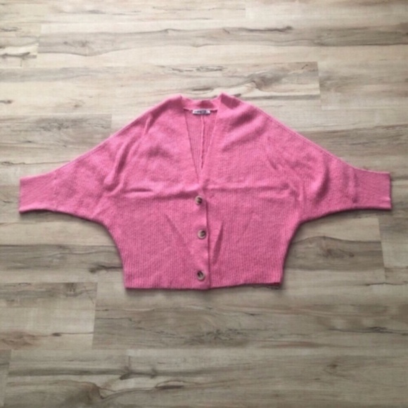 Pink Devoted Button-Up Women's Cardigan - Picture 1 of 8